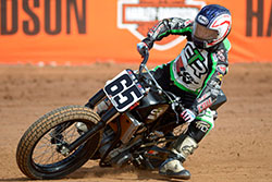 Cory Texter of Cory Texter Racing (CTR) takes on the competition and the track in AMA flat track competitions.