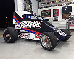 Cory Kruseman in Tulsa, Oklahoma for the 2015 Chili Bowl Midget Nationals for the #21K car