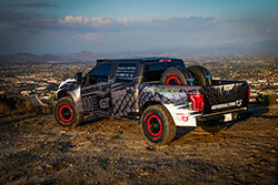 Addictive Desert Designs, or ADD, built the bumpers and bed cage for the “BinkBoost” F-150.