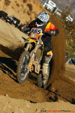 Team Malcolm Smith/Norco Tires kicking up roost. Photo courtesy of Sean Renshaw.