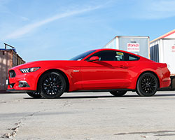 The sixth generation 2015 Ford Mustang with K&N air filter