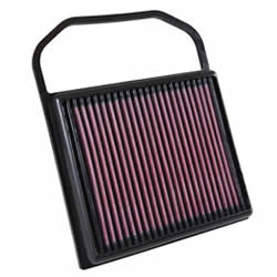 The K&N 33-5032 replacement air filter is designed to increase horsepower for 2015-2016 Mercedes Benz 3.0L V6 Turbo models by helping to minimize intake tract restriction and increase airflow