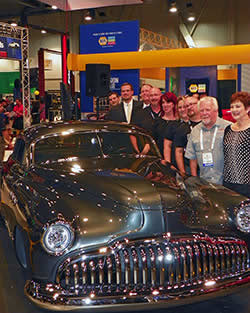 Custom 1949 Buick Super 56S Sedanette unveiled in NAPA/Martin Senour Automotive Finishes SEMA Show booth