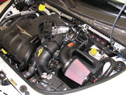 K&N Performance Air Intake replaces restrictive stock configuration