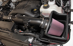 Turbocharged engines, like the 2011-2014 Ford F150 EcoBoost, can benefit from reduced restriction and increased airflow when a 50-state legal K&N air intake is installed