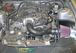 K&N Air Intake Installed on 2010 Ford Mustang 4.0L V6