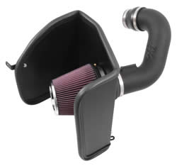 K&N Air Intake under the hood of 2015-2016 Colorado and Canyon