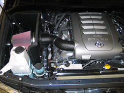 K&N Air Intake installed on a Toyota Tundra