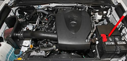K&N 63-9039 air intake system installed in 2016 Toyota Tacoma