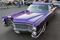 I wanted to do something classy but just a little on the edge. 1966 Cadillac DeVille at SEMA.