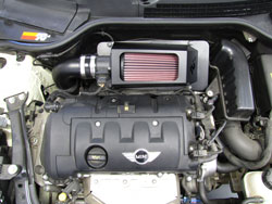 K&N Air Intake Installed on 2007 MINI Cooper 1.6L