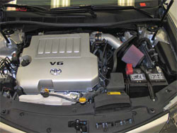 K&N Air intake installed on a 2012 Toyota Camry 3.5L