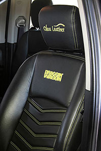 Thanks to Alea Leather, Murray can enjoy the feel and smell of the leather seats in his Ram.