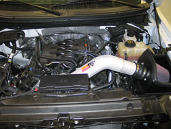 K&N Air Intake Installed on 2011 Ford F-150 5.0L
