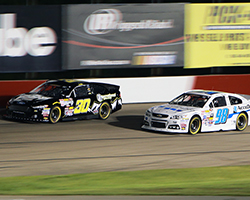 Rico Abreu barely beat Grant Quinlan to the finish line with a decisive pass for the lead on Lap 115