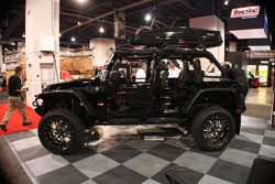 Many automobile enthusiasts attend SEMA to see vehilces such as this 2012 Jeep Wrangler