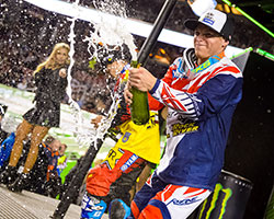 This was Alex Martin’s second Monster Energy / AMA Supercross podium performance of the year, and an emotional finish to a great 2015 Supercross season