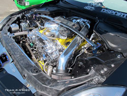 The Black Mamba sports a K&N highflow air filter bolted to a customer intake tube