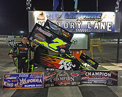 K&N Filters sponsored 12-year old Jake Andreotti became the 1st repeat King of California title holder in 2 different classes, both in rookie years, & secured Lemoore Raceway Championship