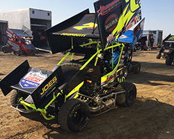 Jake was having difficulties navigating turns 1 and 2 so the Andreotti Racing team adjusted the K&N equipped #7P Micro Sprint Car’s wing to improve handling