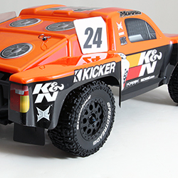 K&N and BME sponsors Lucas Oil, Maxxis Tires, and Kicker Audio plan to give away a limited number of ECX K&N Pro Lite truck replicas both in person and through social media