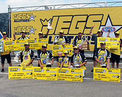 The JEGS All-Stars field is comprised of the top representatives from each of NHRA’s seven geographic divisions