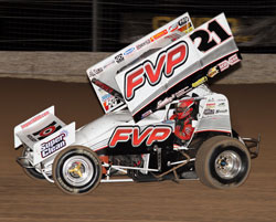 Missouri native, Brian Brown, is responsible for the number 21, 360 sprint car