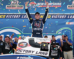 William Byron’s NASCAR K&N Pro Series East win at New Hampshire Motor Speedway extended his lead in the championship standings