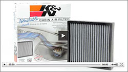 Click the image above to view an informative video on the importance of changing a cabin air filter and the benefits of using a K&N cabin air filter