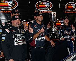 NASCAR K&N Pro Series East rookie Collin Cabre had never driven the Monster Mile in Dover, Delaware but got his first win in a car powered by an engine built in the K&N Engine Room at NTI