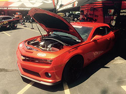 5th gen Camaro with Spectre Performance products at the Indianapolis Motor Speedway
