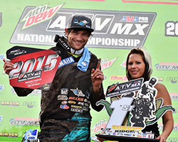 Chad Wienen was at the front of the field aboard his K&N equipped Yamaha YFZ450, taking his third AMA Pro ATV win of 2015
