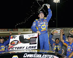 In just his seventh career NASCAR K&N Pro Series start Chris Eggleston has been able to capture two wins