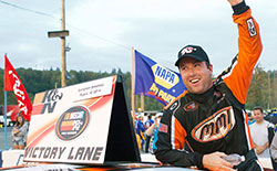 David Mayhew drove the number 17 MMI Services/Ron’s Rear Ends Chevrolet to his third NASCAR K&N Pro Series win this season at Evergreen Speedway in Monroe, Washington