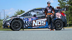 Brian Deegan with his Chip Ganassi Racing rally car