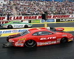 Erica Enders-Stevens defeated fan-vote winner Dave Connolly to become the first female winner in K&N NHRA Horsepower Challenge history