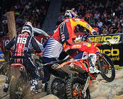 GEICO Motorcycle AMA EnduroCross racing is demanding for the riders and exciting for the fans