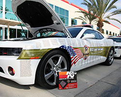K&N equipped five 2011 Chevy Camaro RS models built as tributes to the lives lost on September 11, 2001