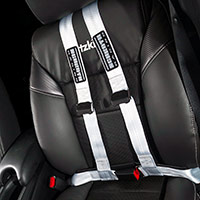 Schroth Racing Rallye Cross ASM 4-point street legal belts were added for the occasional autocross event and snap out in seconds to store in the 2016 Honda HR-V LX