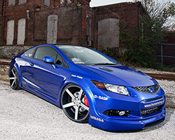 Brian Fox’s first official build for American Honda Motor Co. was a 2012 Honda Civic Si turbo tuned to produce over 450 horsepower for the 2011 SEMA Show