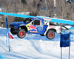 Red Bull Frozen Rush off-road racers at the Sunday River Ski Resort in Newry, Maine