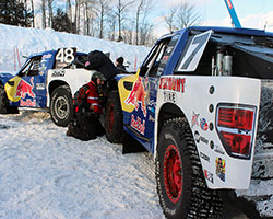 Bryce Menzies and Ricky Johnson (Menzies Motorsports) at Red Bull Frozen Rush