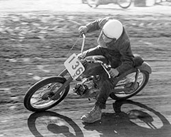 Gary Whitehead began racing on a 50cc Honda C110 motorcycle in 1963 at the famed Perris Raceway and Prado Park
