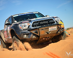 The team made some strategic decisions in the dunes where the K&N equipped Total Chaos Toyota Tacoma worked flawlessly