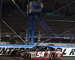 15-year-old Todd Gilliland made his debut in the NASCAR K&N Pro Series West at Phoenix International Raceway and managed to take the checkered flag on lap 100