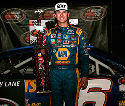 Todd Gilliland wins the NASCAR K&N Pro Series West race at Stateline Speedway in Idaho