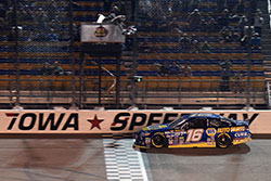 Todd Gilliland wins the NASCAR K&N Pro Series race at Iowa Speedway