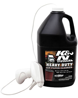 K&N air filter cleaner for diesel big rig semi truck bus