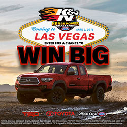 Win big in the 2016 K&N Horsepower Challenge Sweepstakes