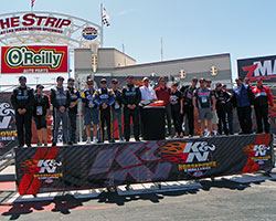 Eight 2015 NHRA K&N Horsepower Challenge sweepstakes finalists were randomly paired with professional NHRA Pro-Stock drivers